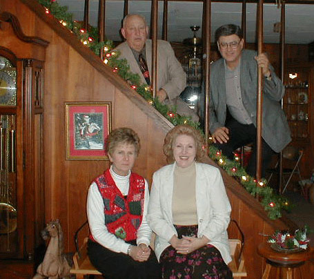 Bob and Dick Chatterton with their wives